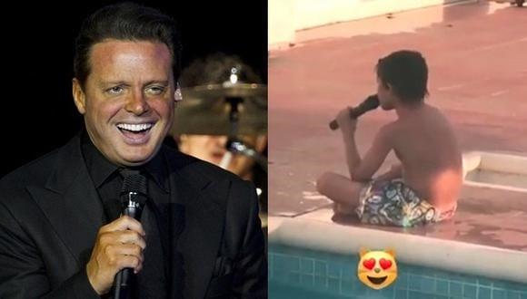 Revelan video del hijo de Luis Miguel cantando