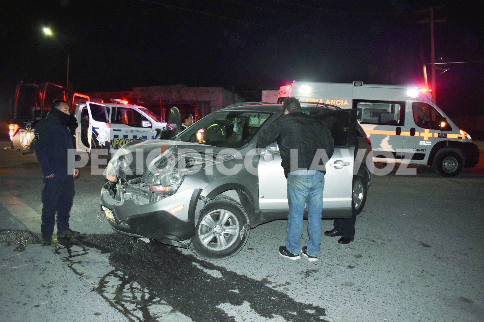 Autoridades tomaron conocimiento del fuerte accidente.