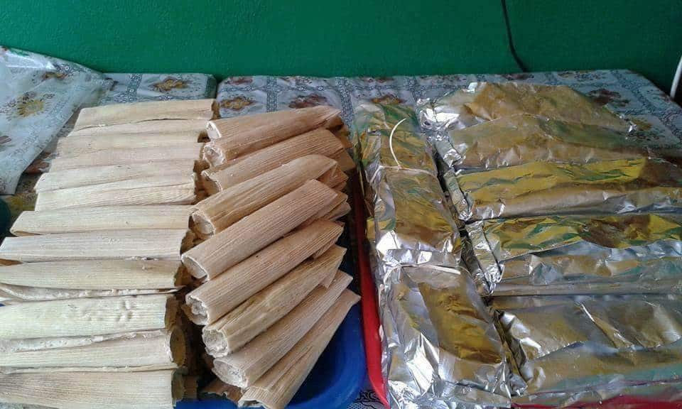 Listos los tamales para la Candelaria