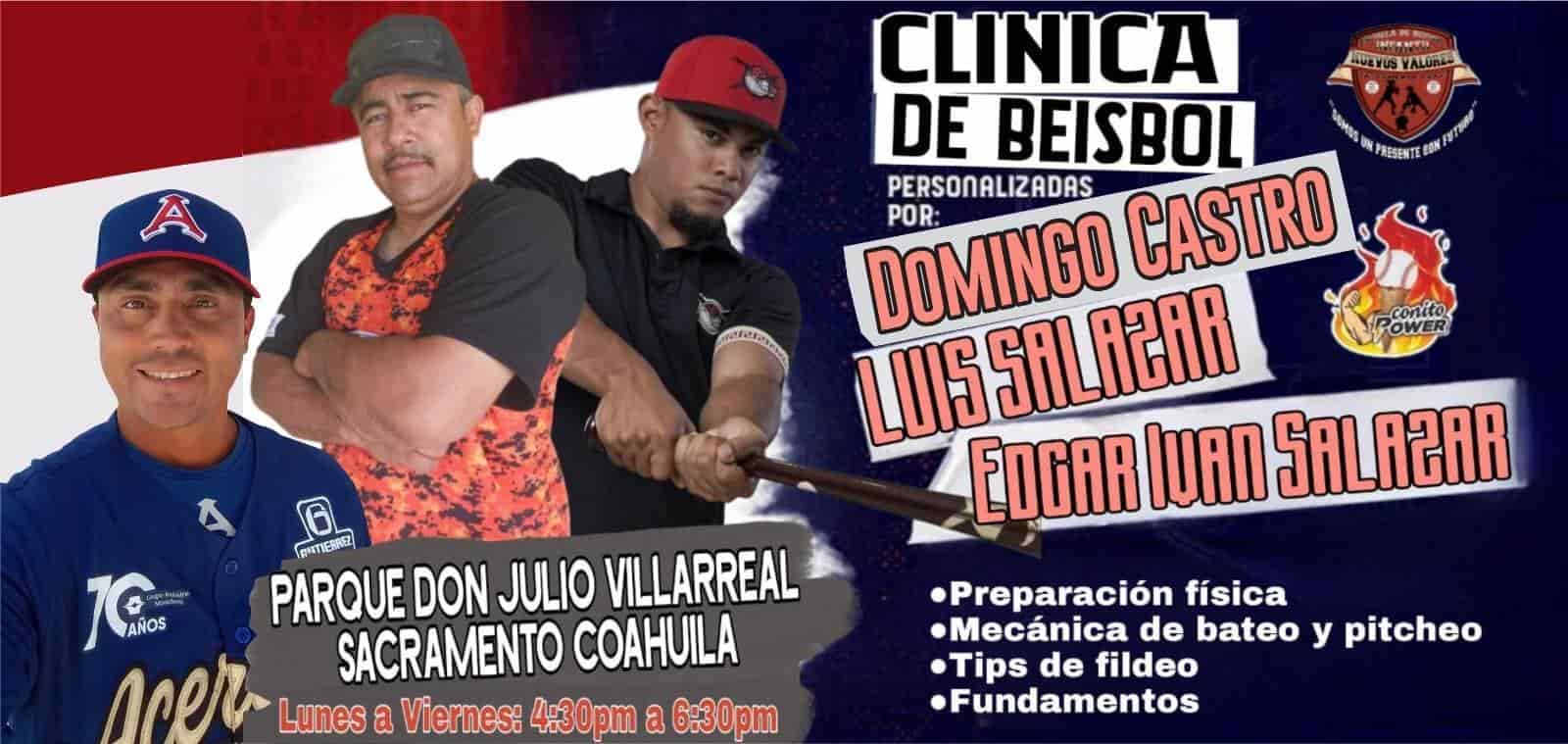Dan Clínica de beisbol a “Nuevos Valores”