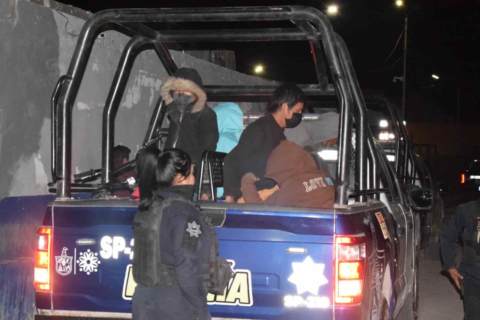 Fueron un total de ocho los detenidos durante el operativo de colonias conflictivas.