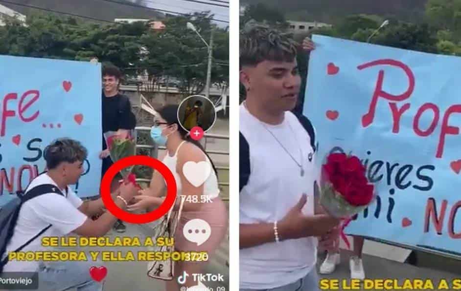 ¿Profe quiere ser mi novia?, Alumno se declara a maestra y respuesta se hace viral
