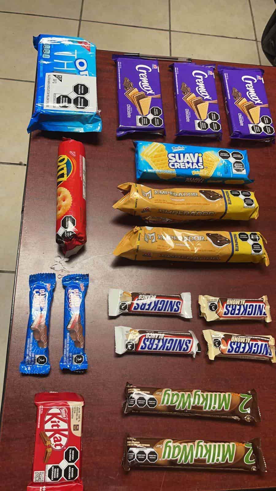 La mercancía quedó como evidencia del delito.