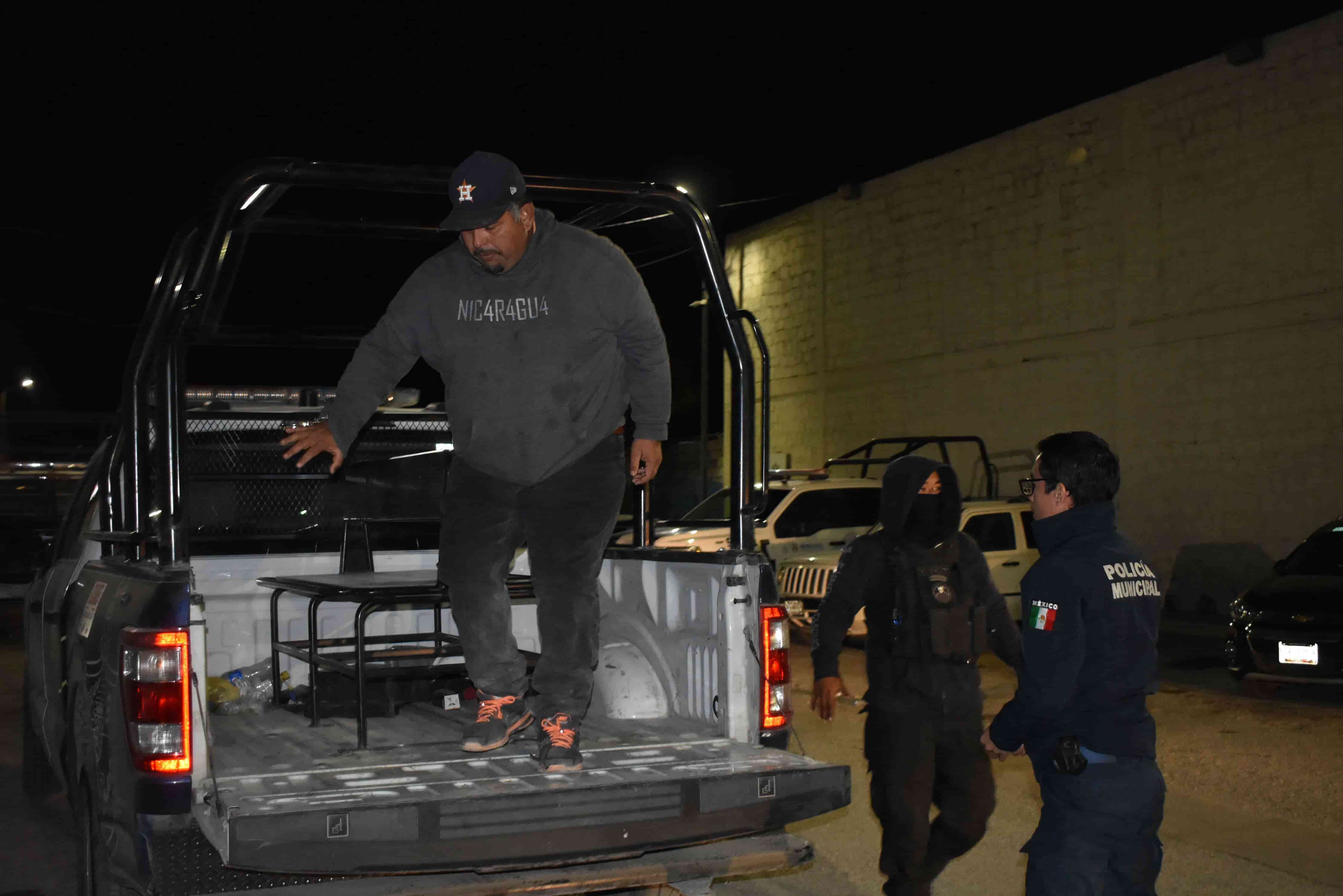 La detención fue llevada a cabo por elementos de la Policía Municipal.