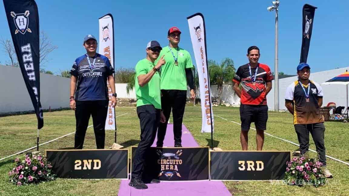 Coahuilense se lleva el oro en tiro con arco en Yucatán