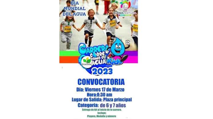 Invitan  a “Corre como el Agua”