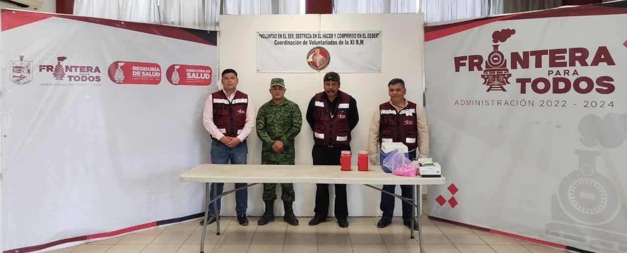 Bienestar Social llevó la campaña de vacunación antirrábica al 105 Batallón de Infantería.