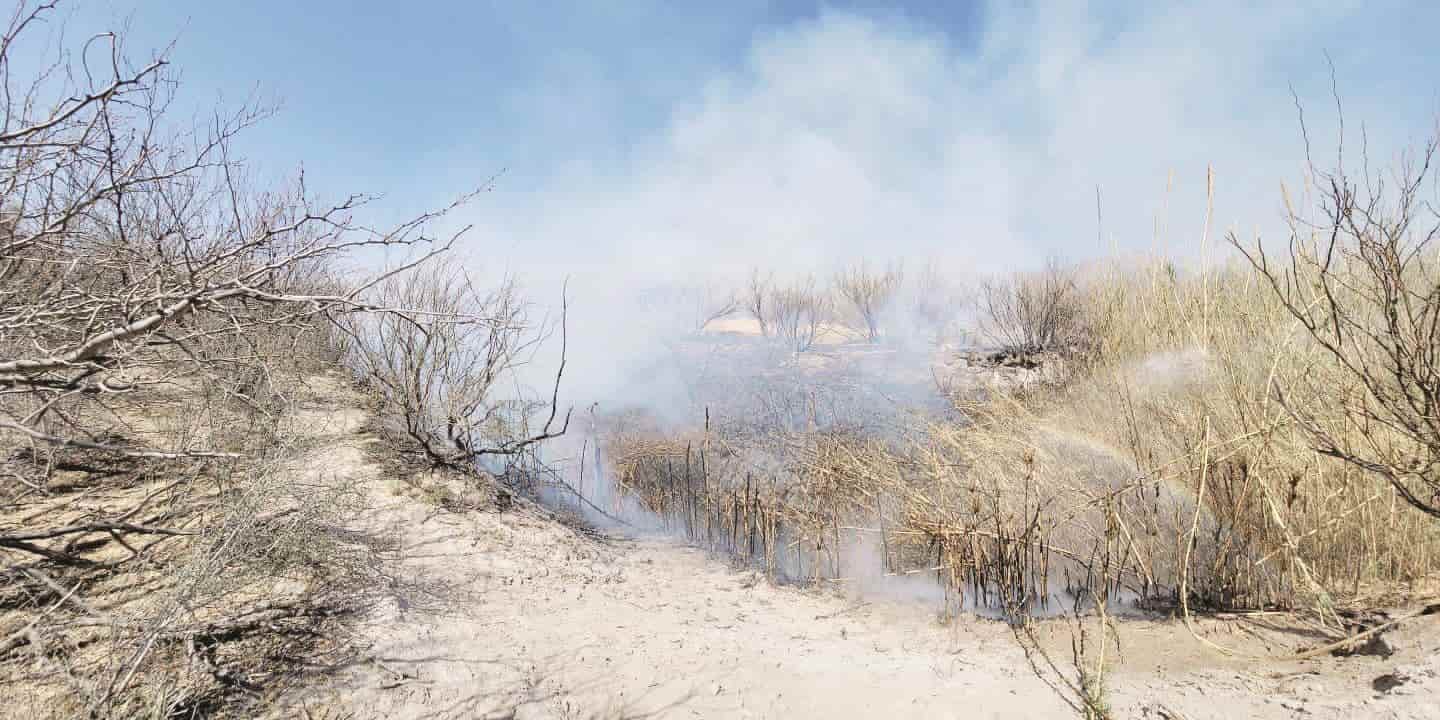 Incendio en San Juan de Boquillas
