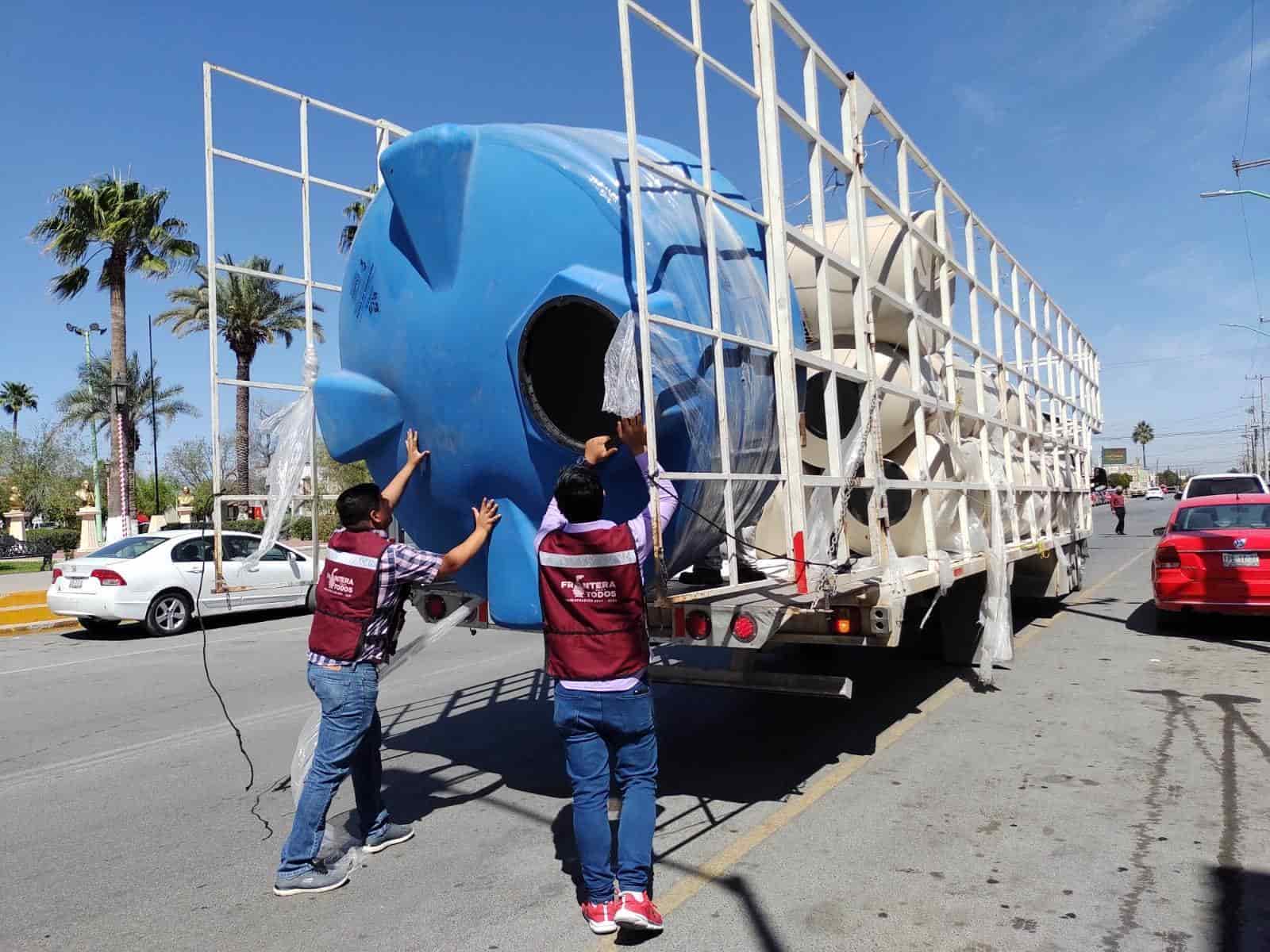 Bienestar Social preparado para atender demanda de tinacos y cisternas.