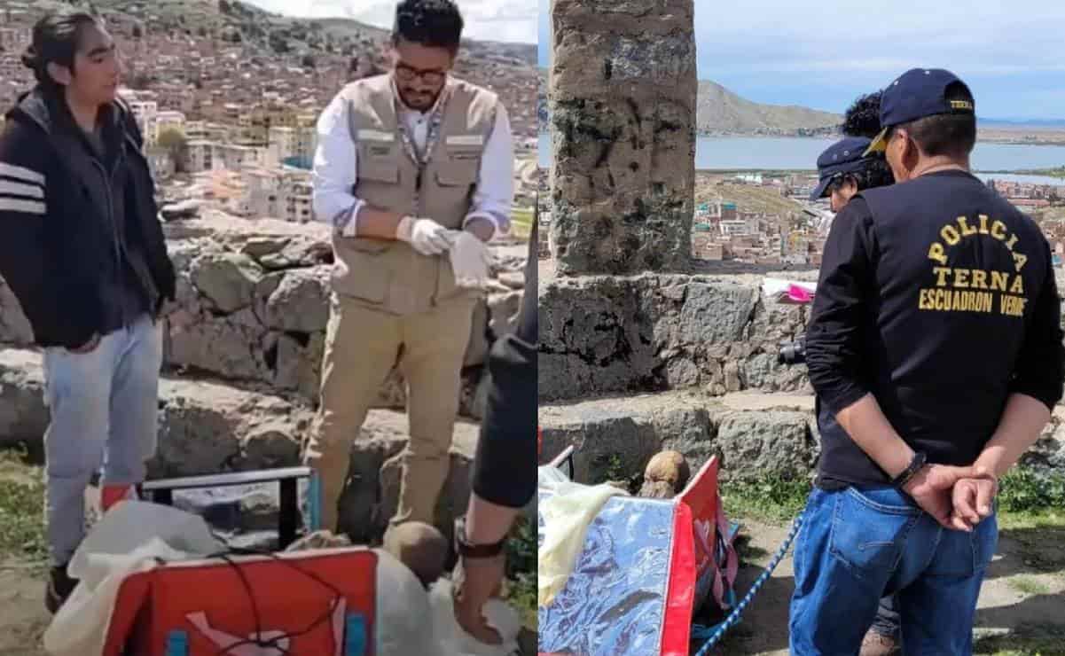 Repartidor es sorprendido con una momia; Asegura es su novia