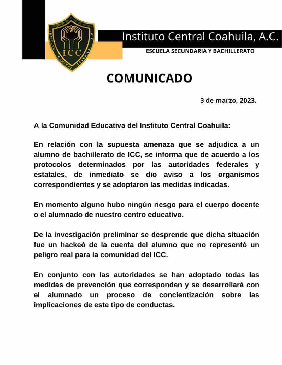 Afirma estudiante le hackearon la cuenta