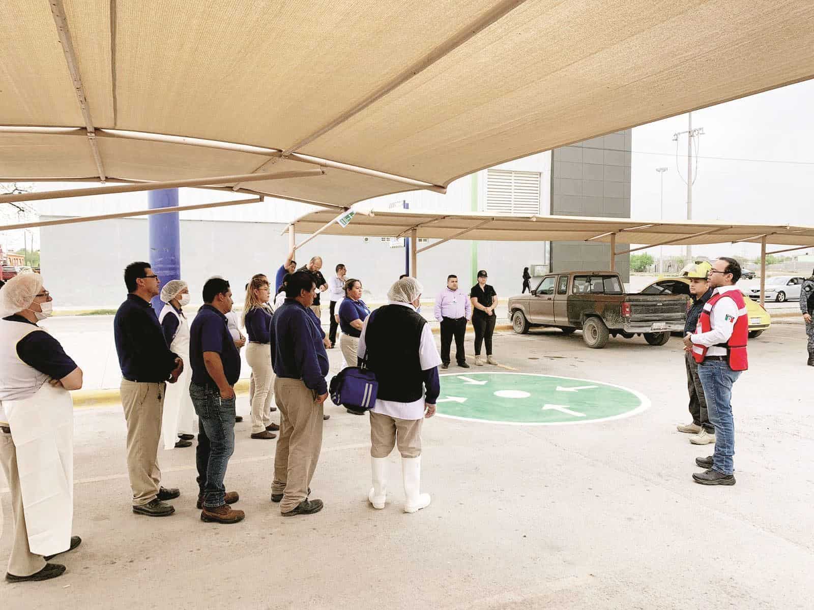 Realizan simulacro de conato de incendio 