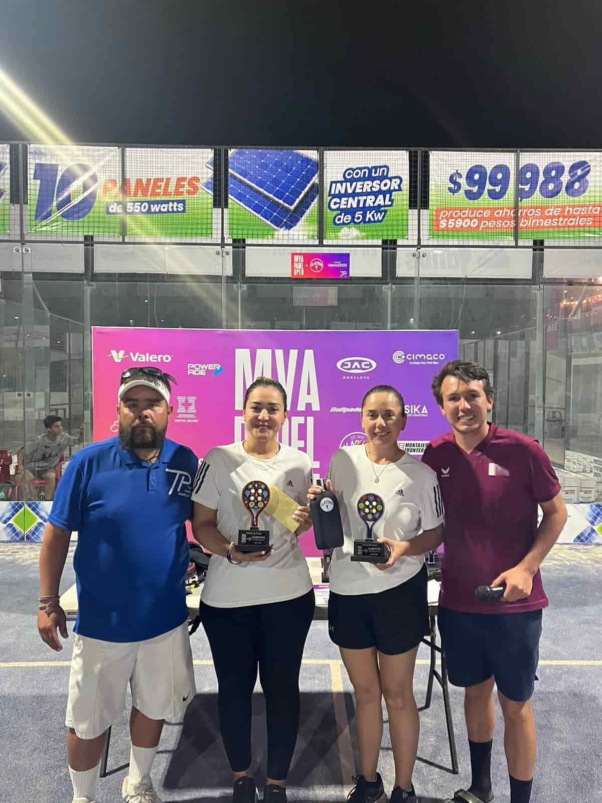 Entregaron premios en Padel Monclova