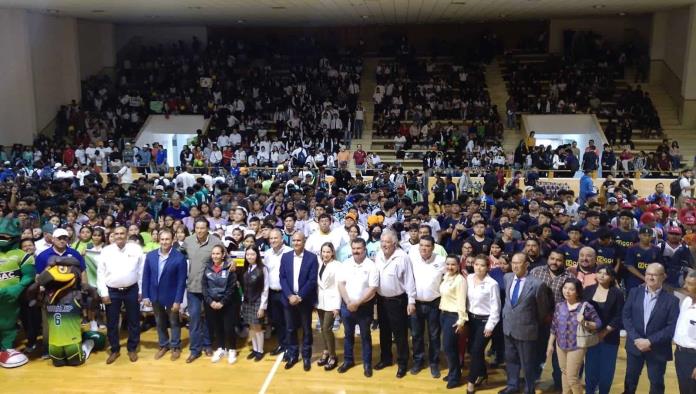 Inauguran juegos deportivos media superior
