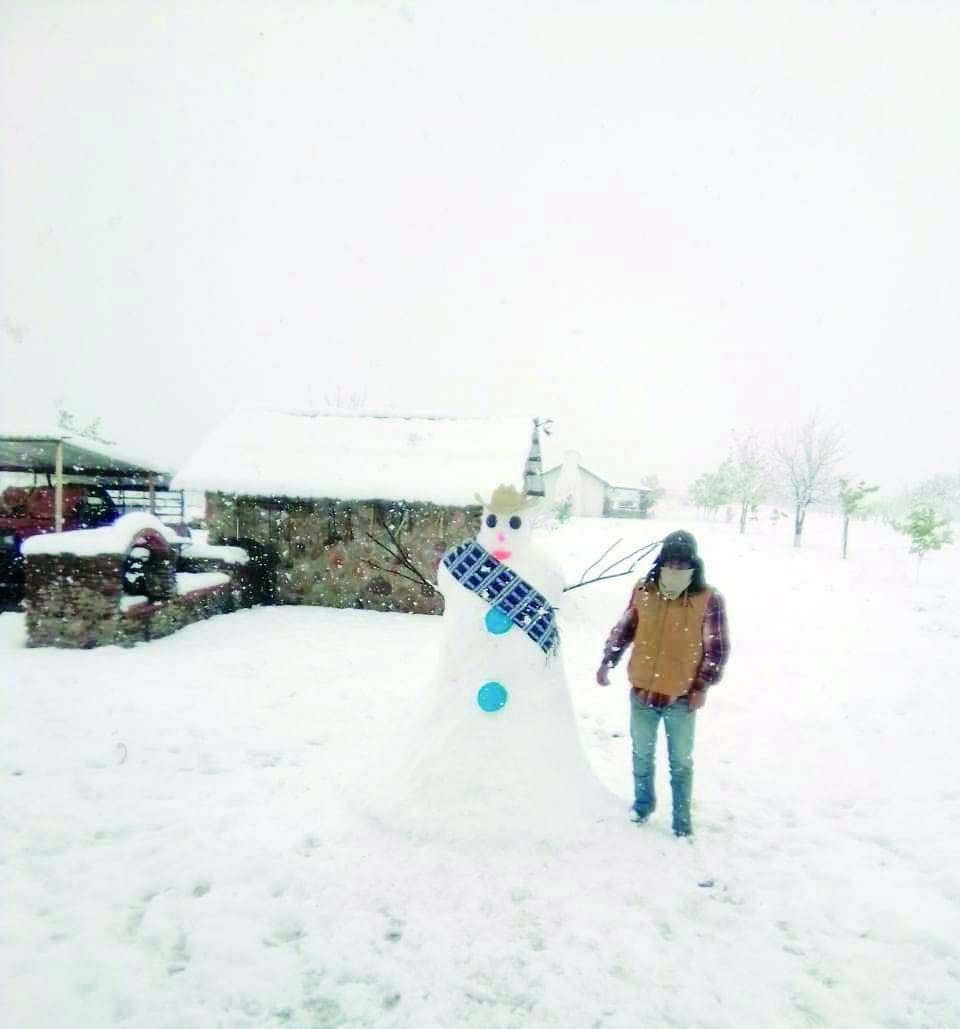 Sorprende nevada en pleno marzo Sorprende nevada en pleno marzo
