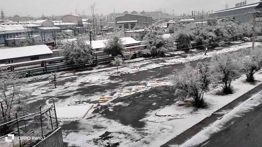 Nieva en Monclova a 2 días de primavera 