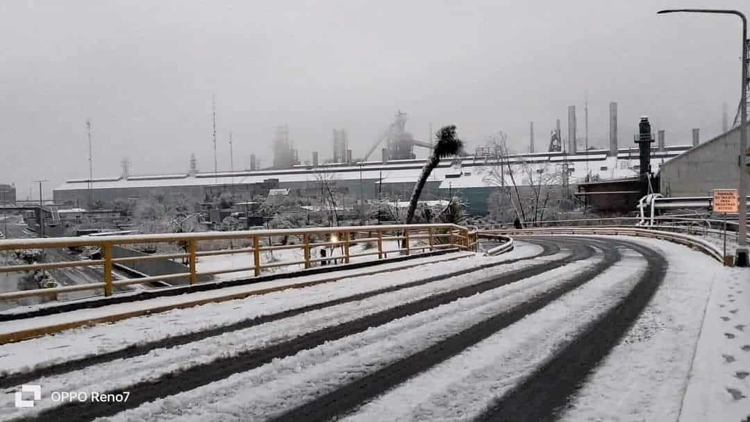 Nieva en Monclova a 2 días de primavera 