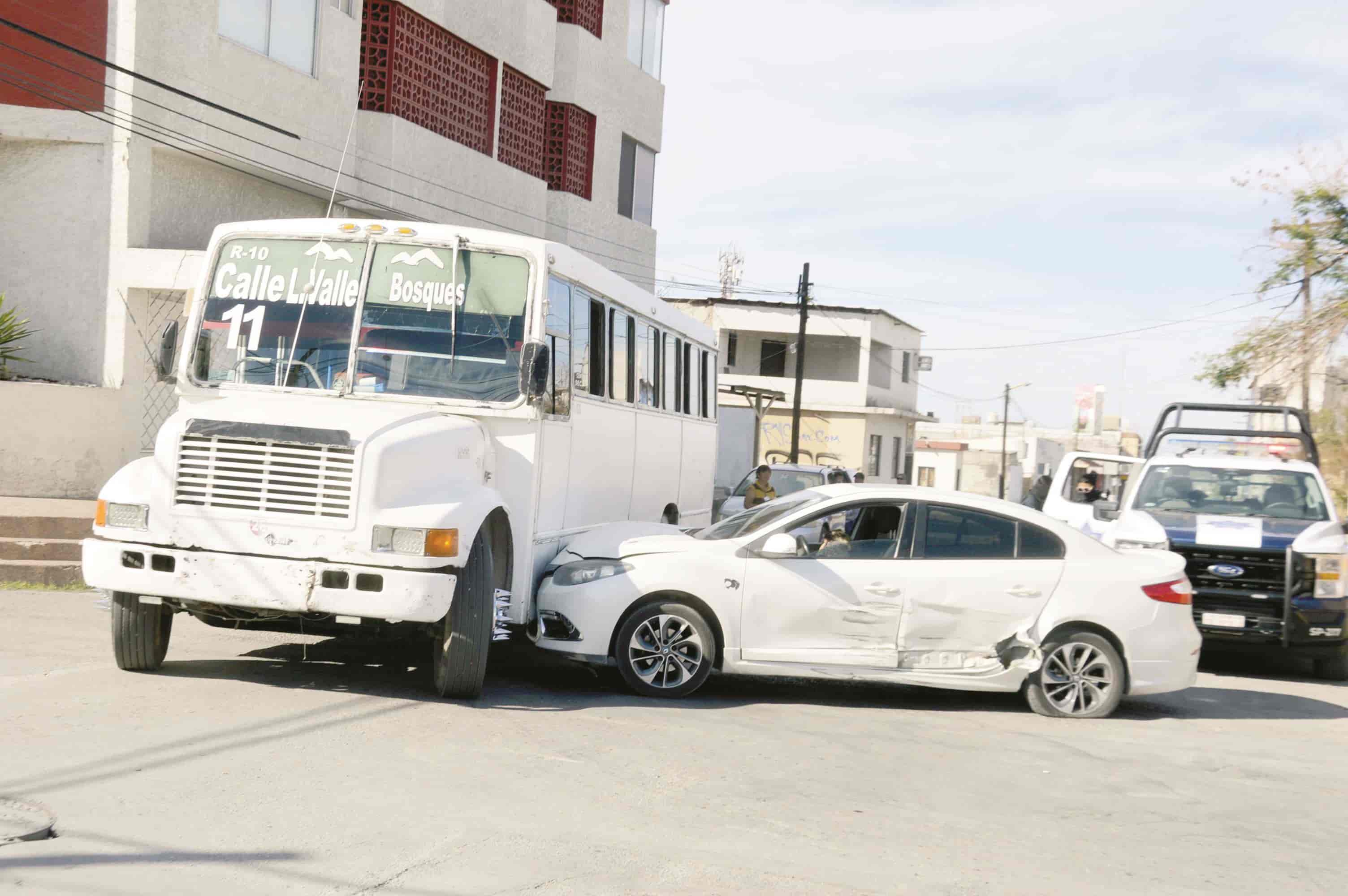 Causa accidente en la Zona Centro