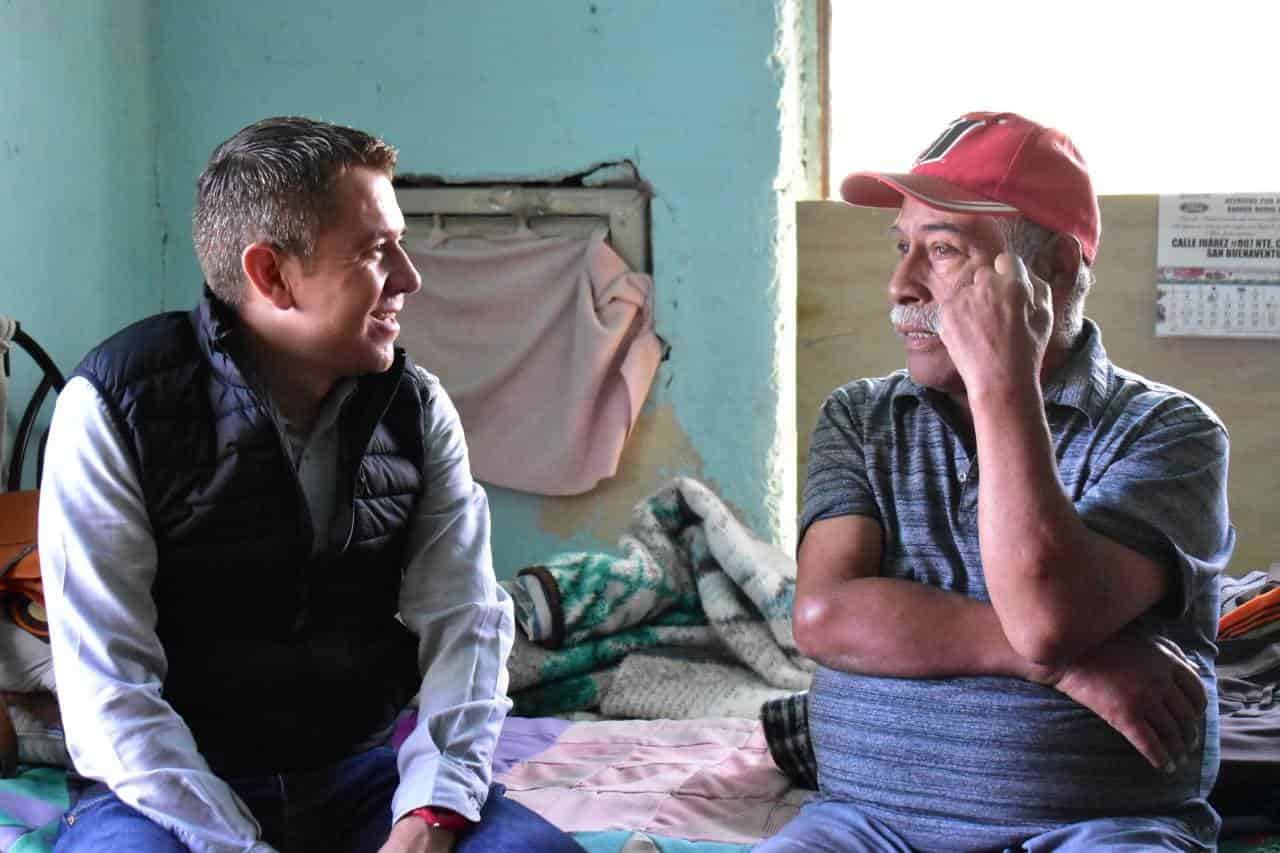 Visita Hugo a abuelitos