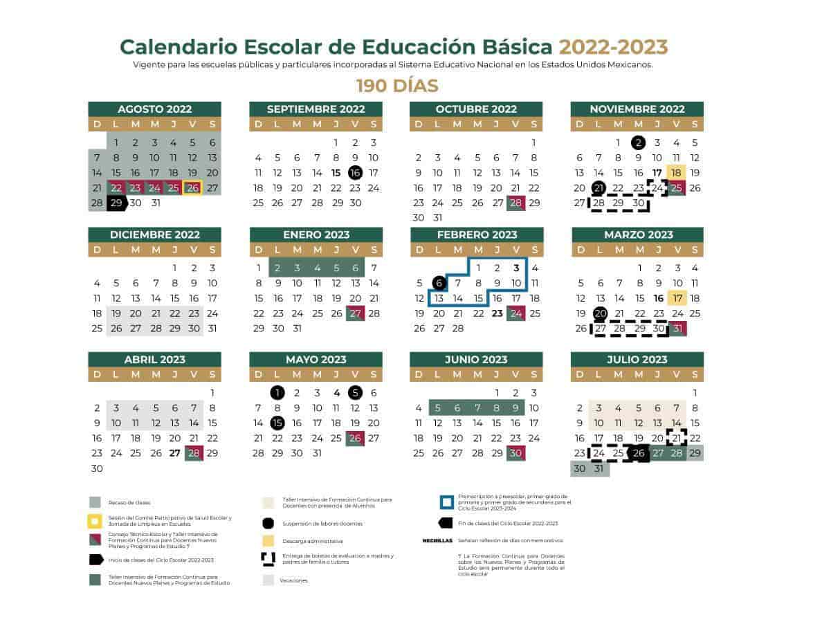 Cambios en calendario escolar 2023 y mueven las vacaciones de julio.