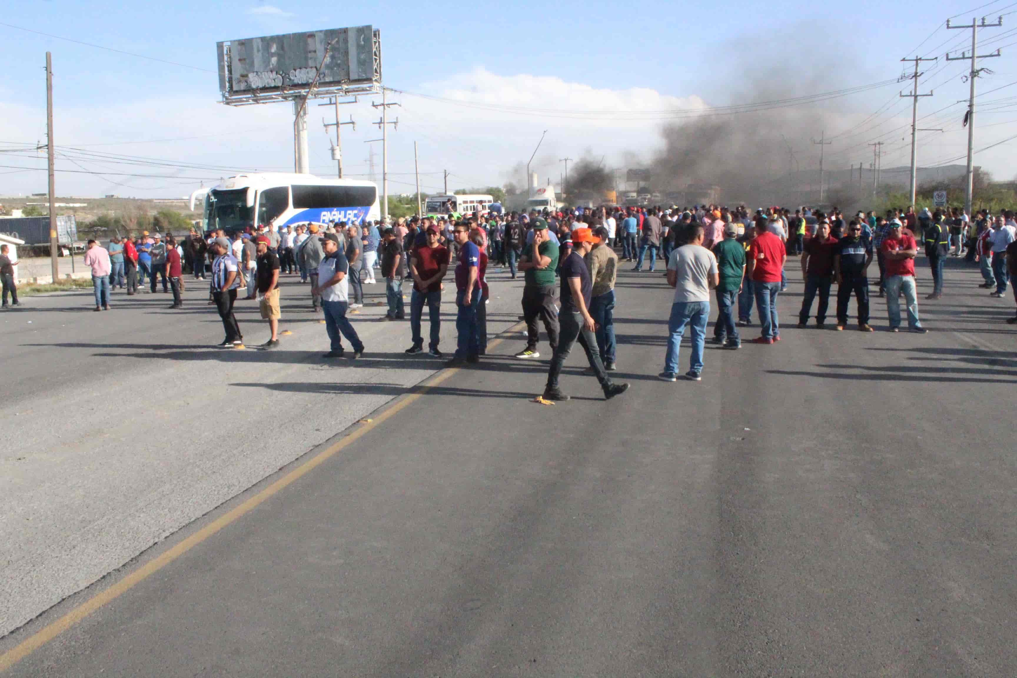 ¡Bloquean la 57!