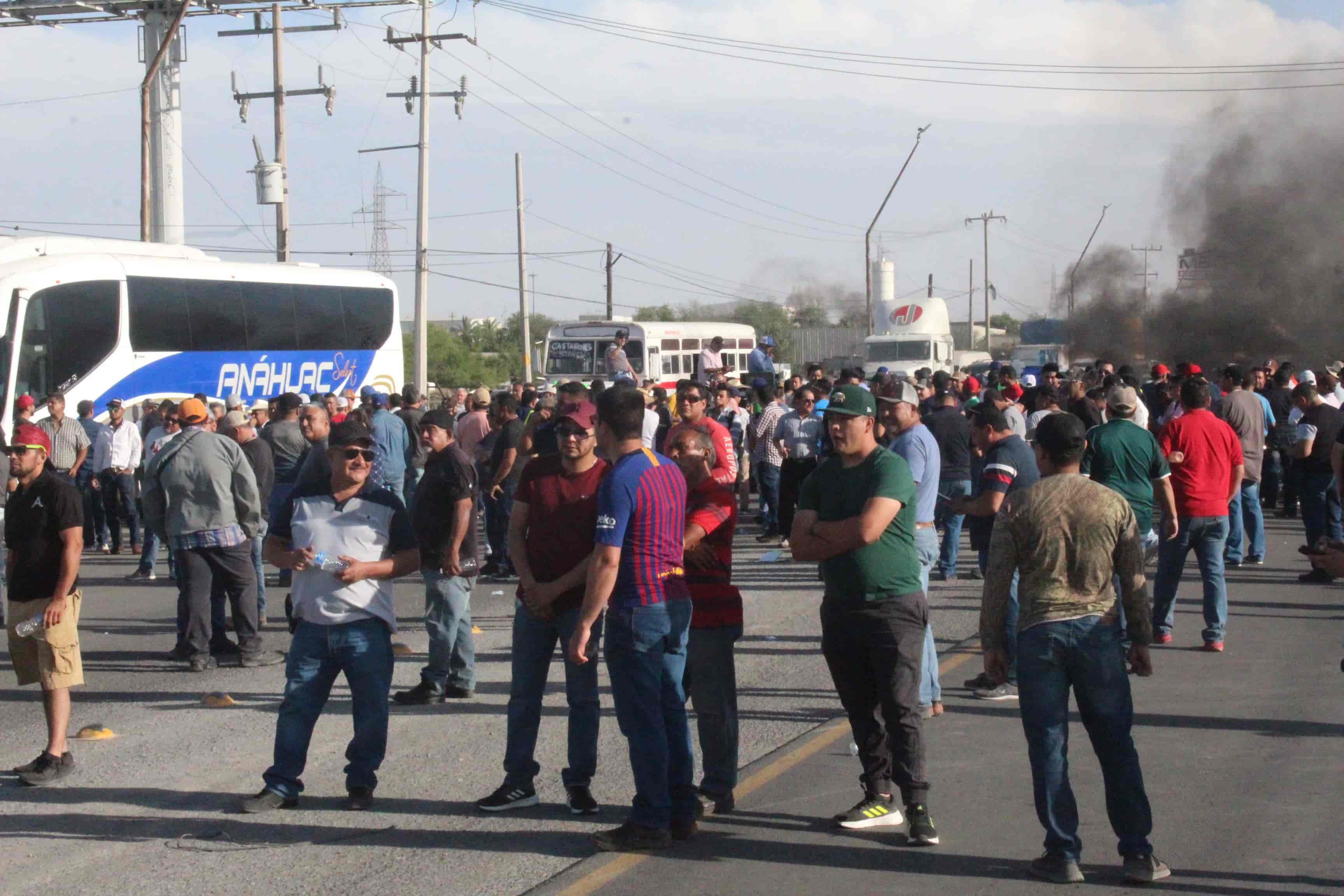 ¡Bloquean la 57!