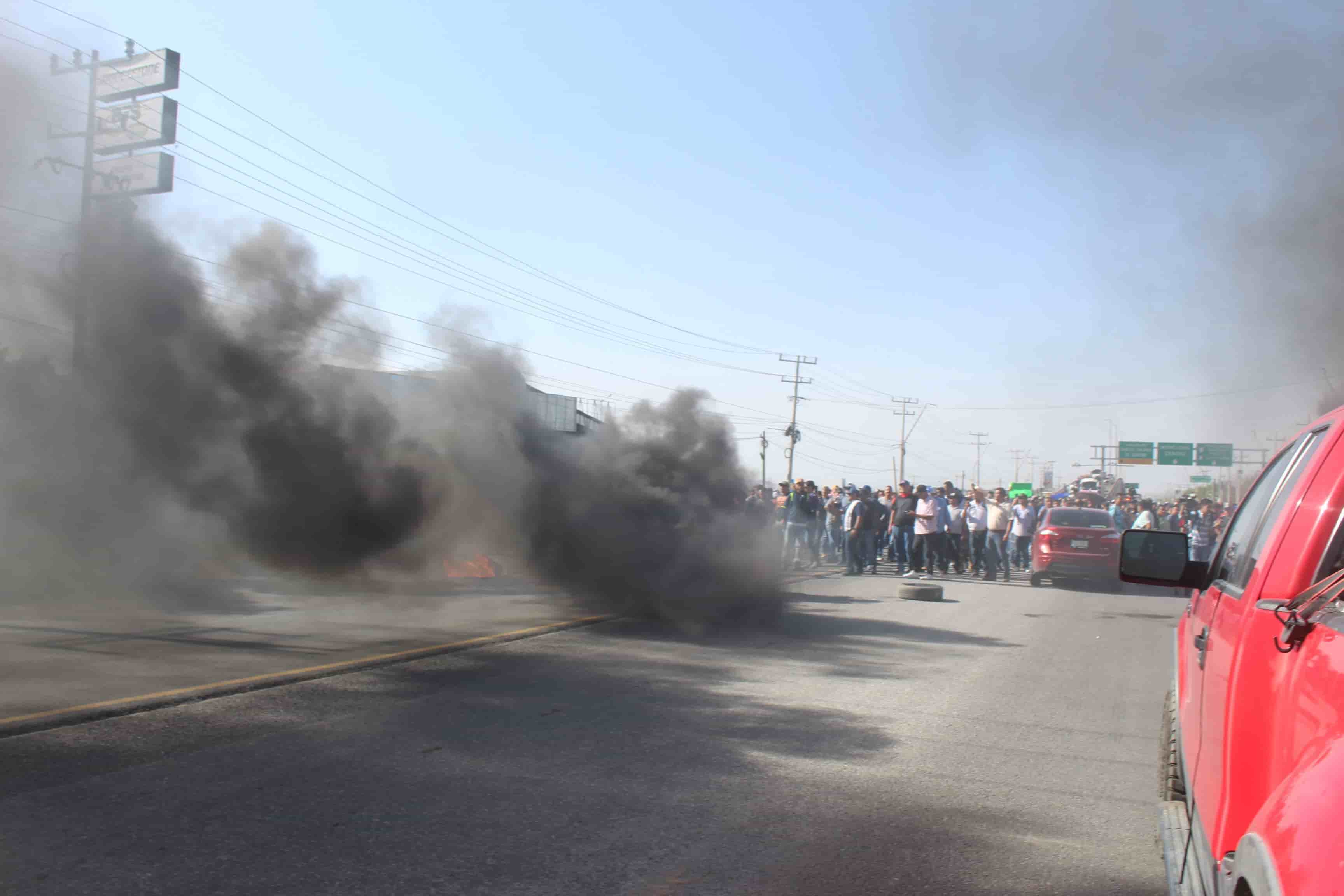 ¡Bloquean la 57!