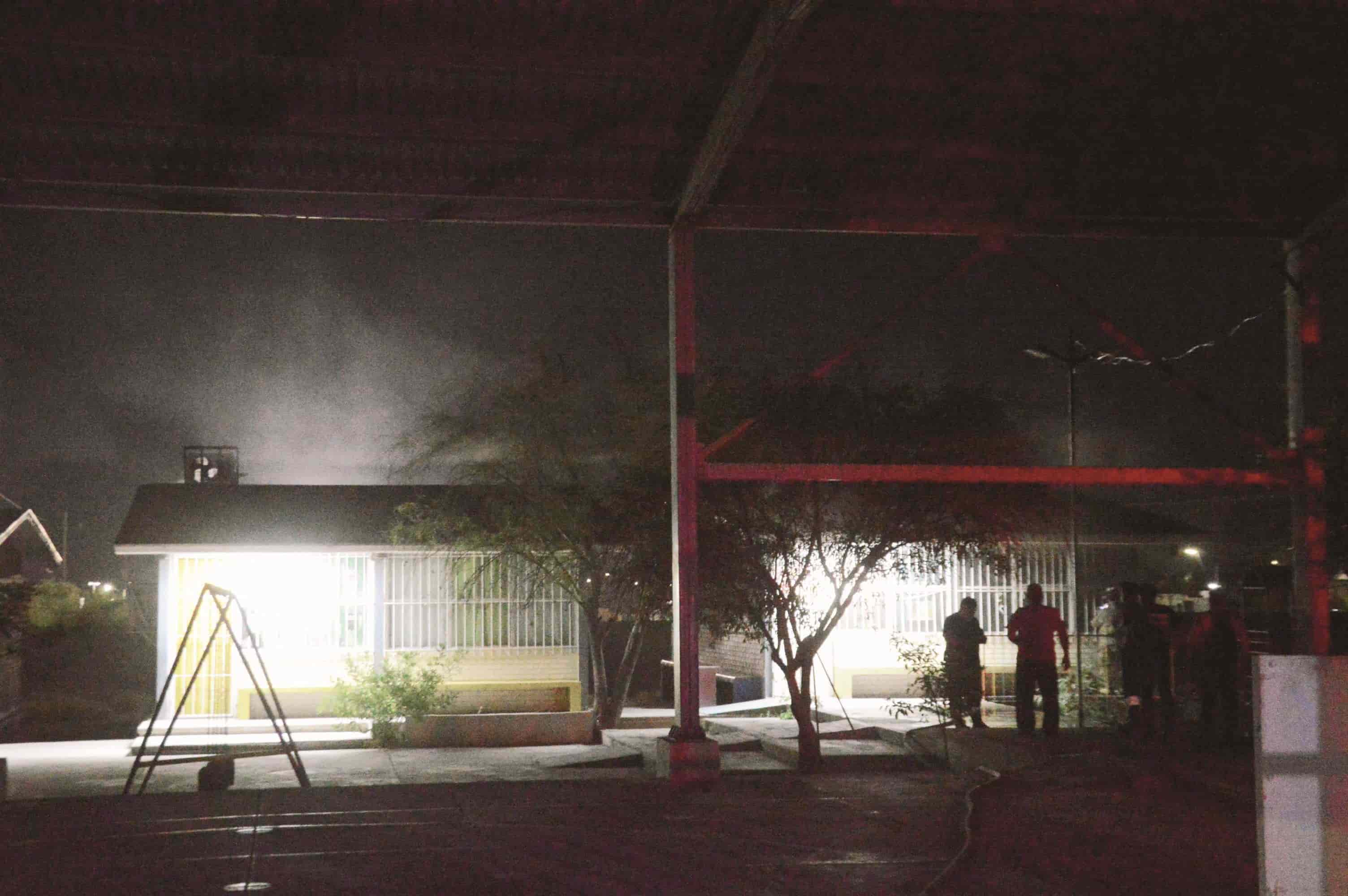 Se incendia salón de jardín de niños