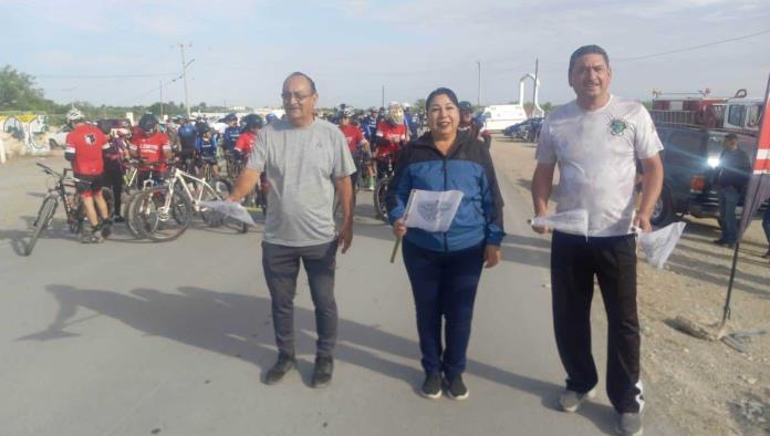 Rodada ciclista en Sabinas- Don Martín