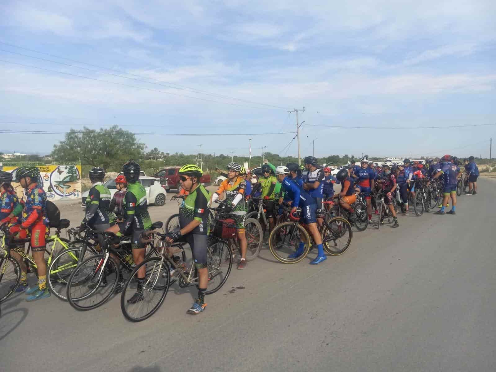 Rodada ciclista en Sabinas- Don Martín