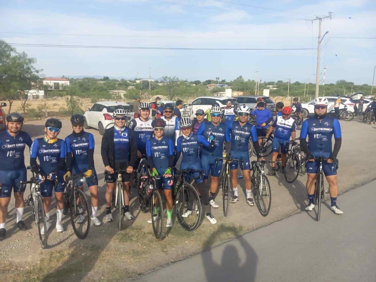 Rodada ciclista en Sabinas- Don Martín