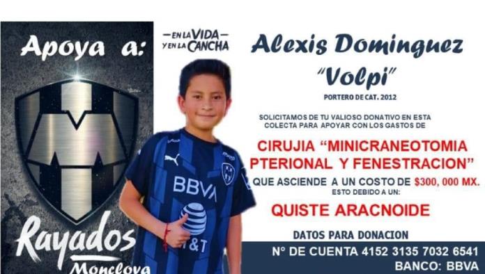 Realizan operación del pequeño futbolista Alexis Domínguez Volpi