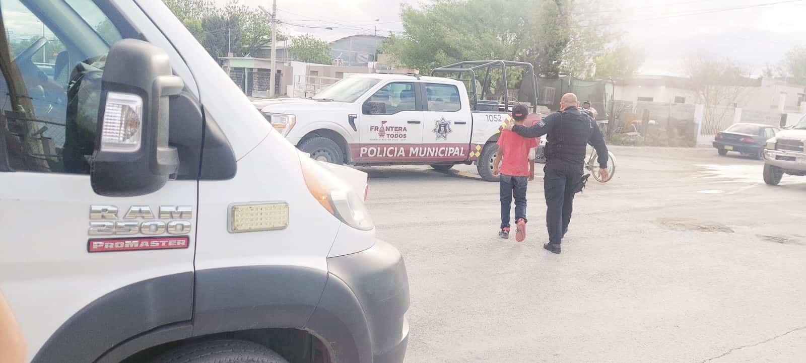 Se emboba en partido y Embiste a niño en bici