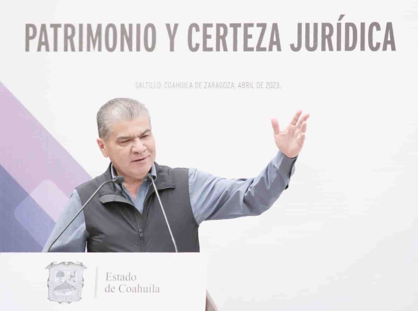 Establecen certeza jurídica patrimonial de ciudadanos