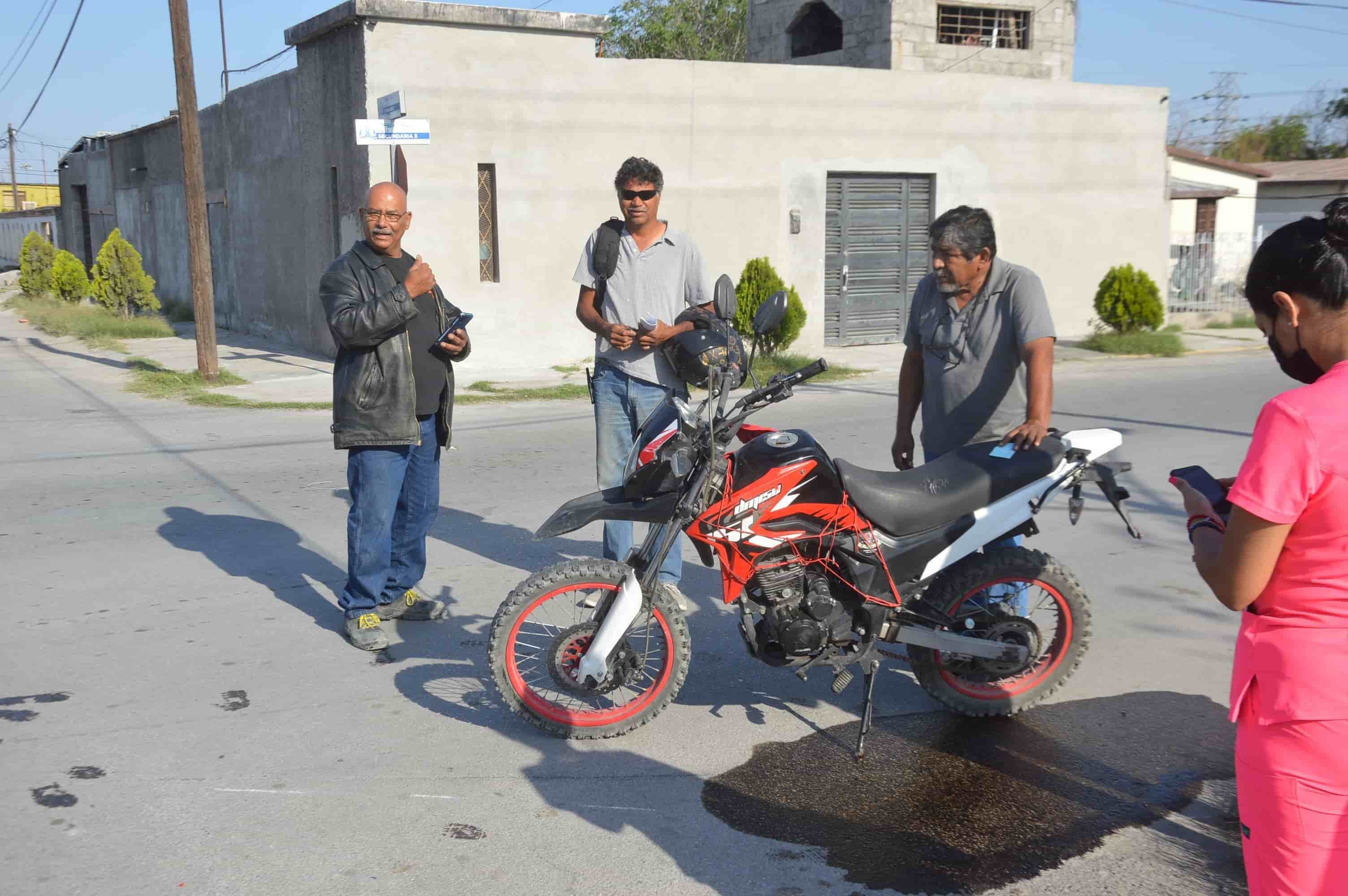 Se lleva deEncuentro aMotociclista