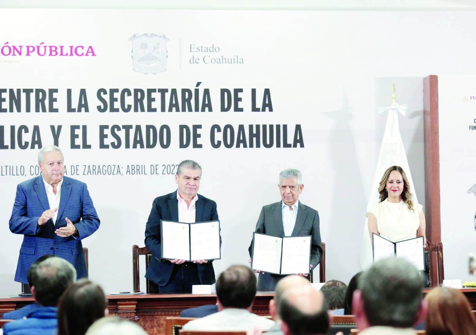 Firman Coahuila y SFP convenio