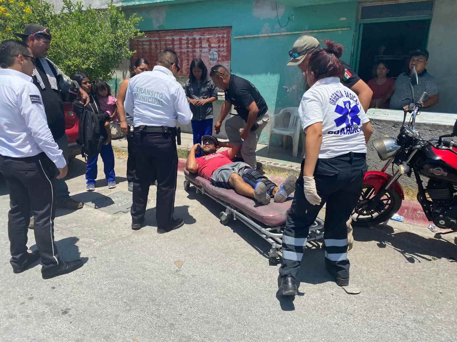 Se lleva de Encuentro a Motociclista
