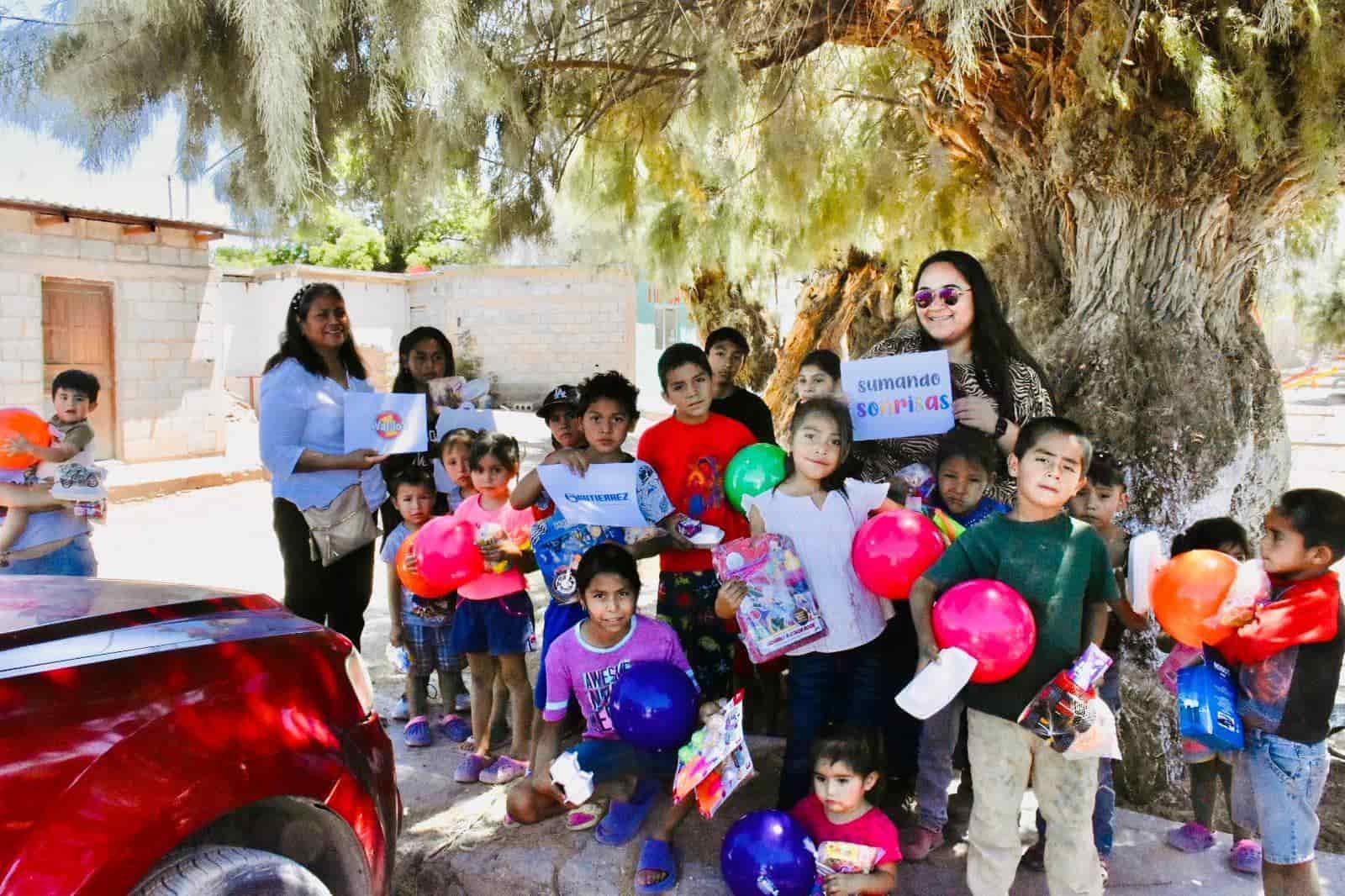 Gran festejo a niños en ejidos