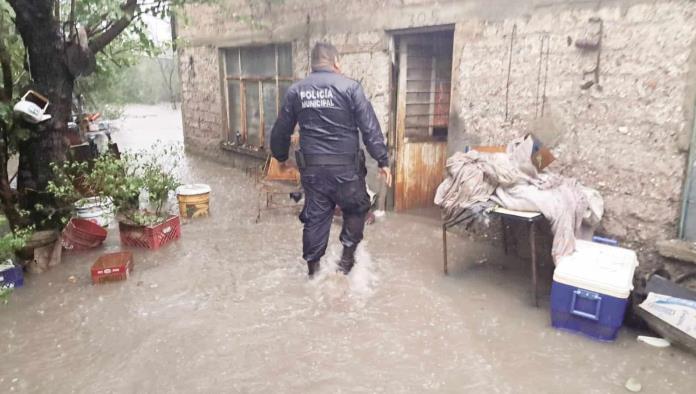 Tromba y granizada en Palaú