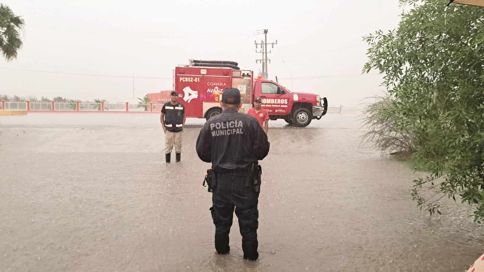 Tromba y granizada en Palaú