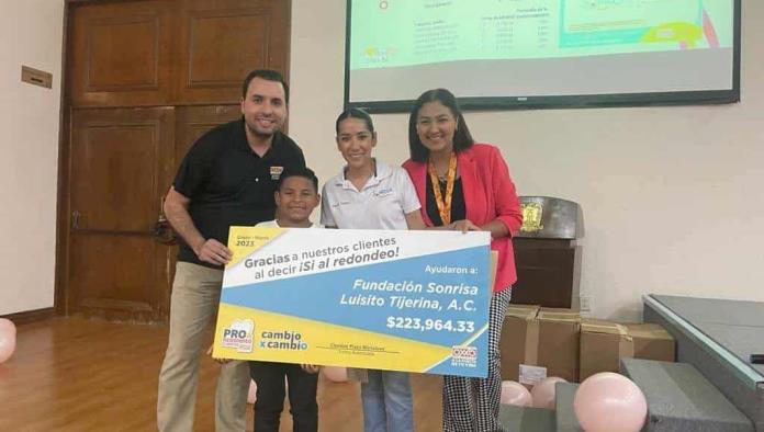Fundación Sonrisa recibió beneficio del redondeo de Oxxo