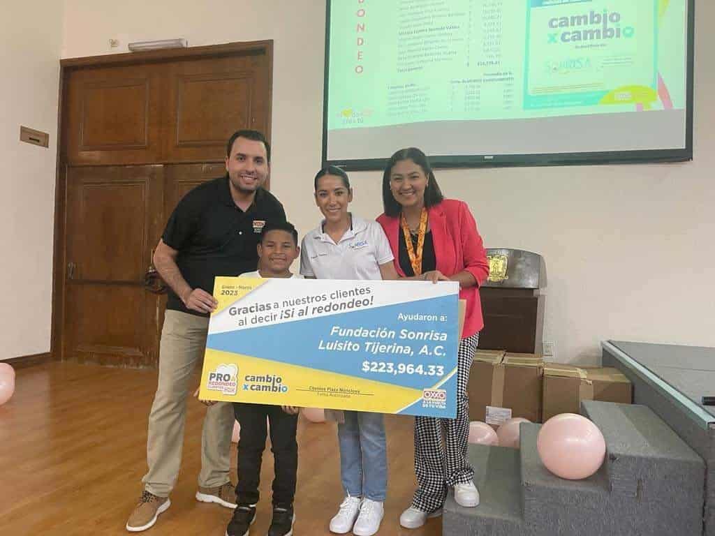 Fundación Sonrisa recibió beneficio del redondeo de Oxxo