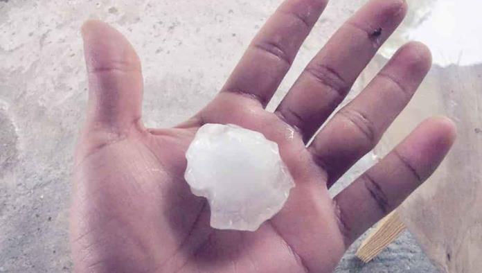 En la región centro Sorprende granizada