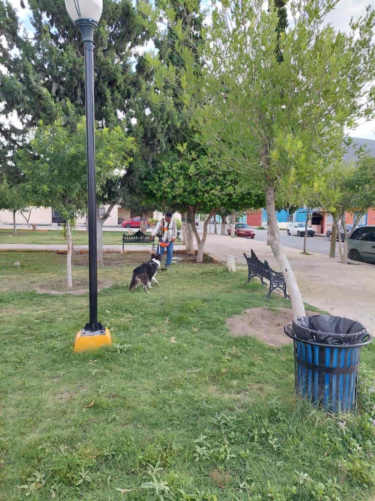 Dan mantenimiento a espacios públicos