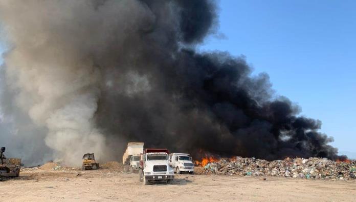 Arde en Frontera relleno Sanitario