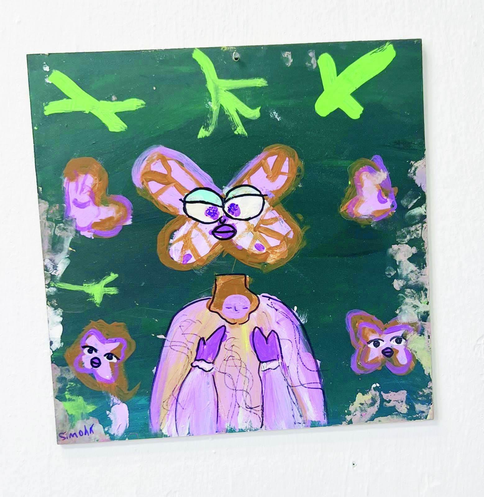 Pequeña niña vende su arte para ayudar a su maestro de natación quien esta enfermo