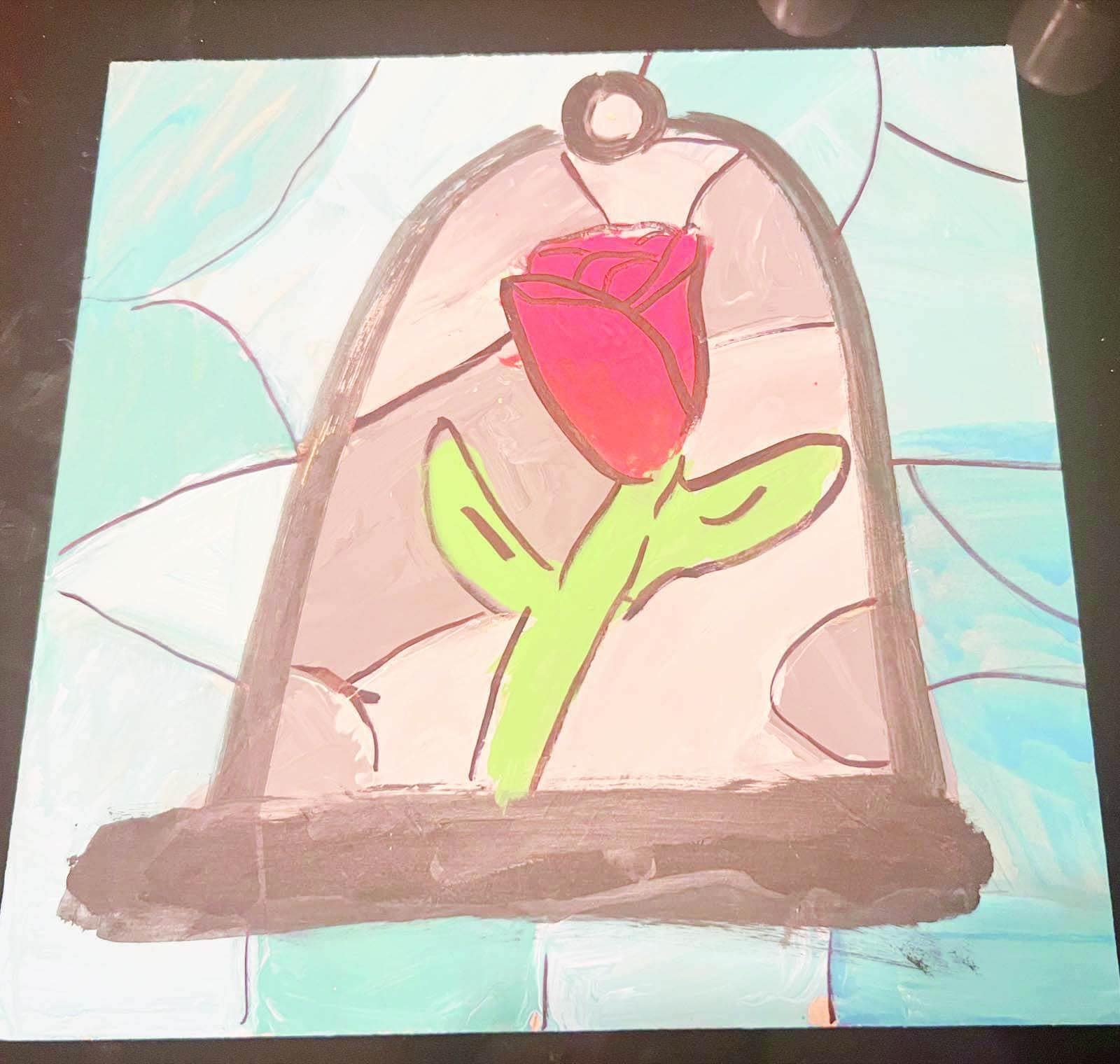 Pequeña niña vende su arte para ayudar a su maestro de natación quien esta enfermo