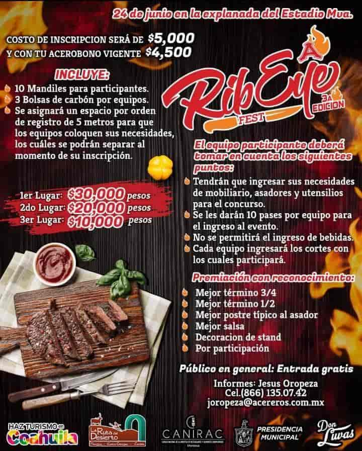 suspenden rib-eye fest Monclova