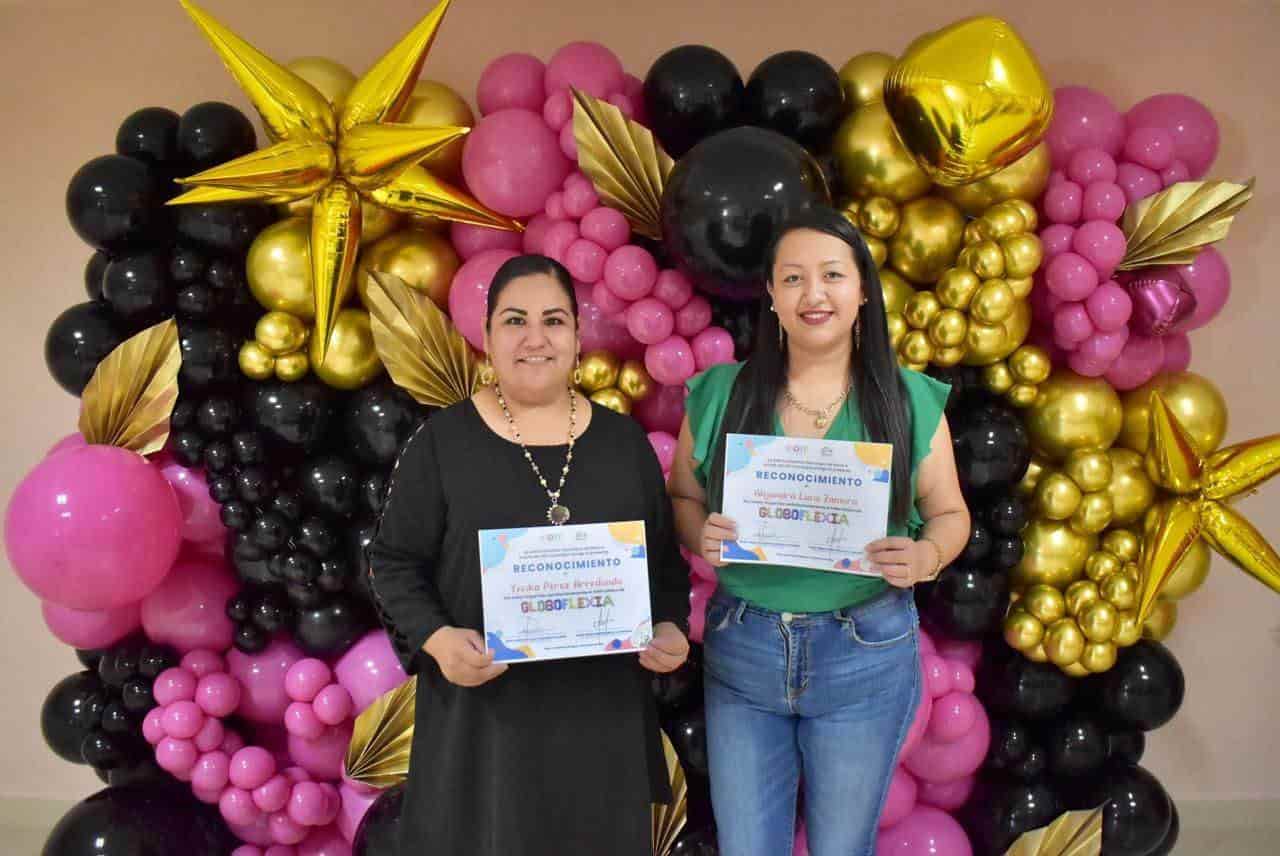 Concluyen 13 mujeres el curso de globoflexia
