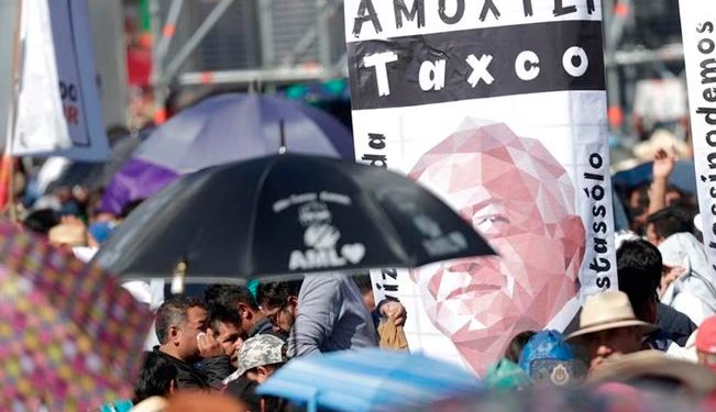 AMLO celebra cinco años al frente del país